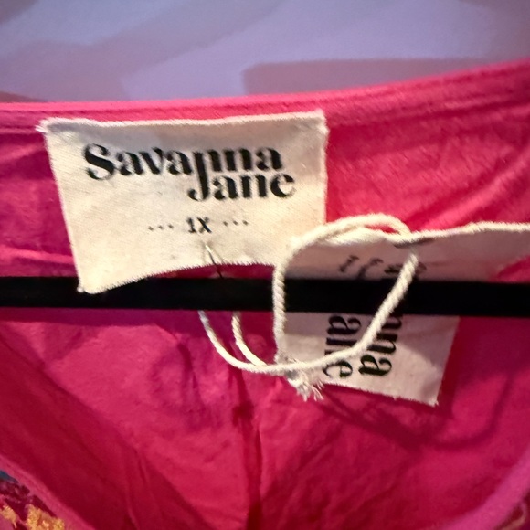 Savanna Jane Pink Embroidered Top - Picture 3 of 3